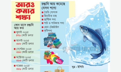 নভেম্বরেও কমেছে রপ্তানি আয়