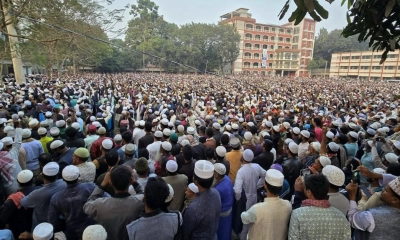 জামায়াত প্রার্থী নুরুজ্জামান বাদলের দাফন সম্পন্ন