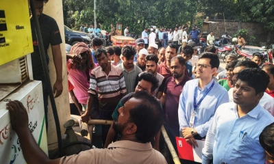 টুঙ্গিপাড়ায় তেল সরবরাহে কারচুপি, পাম্প মালিককে জরিমানা
