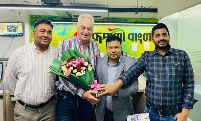 ইউরোপীয় ব্যবসায়ী প্রতিনিধিদের রূপালী বাংলাদেশের কার্যালয় পরিদর্শন