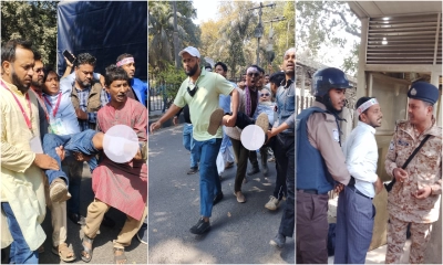 পে-স্কেলের দাবিতে যমুনার সামনে সংঘর্ষে আহত ১৪
