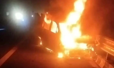 রাজস্থানে চলন্ত গাড়িতে আগুন, পুড়ে নিহত ৫