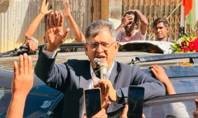 বক্তব্য দেন বিএনপির জাতীয় স্থায়ী কমিটির সদস্য সালাহউদ্দিন আহমেদ। ছবি- রূপালী বাংলাদেশ