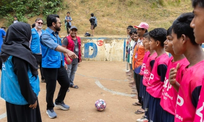 ইউএনএইচসিআর’র শুভেচ্ছাদূত হয়ে রোহিঙ্গা ক্যাম্পে তাহসান