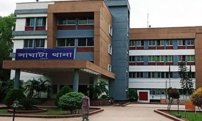 গাইবান্ধার সাঘাটা থানা। ছবি- সংগৃহীত