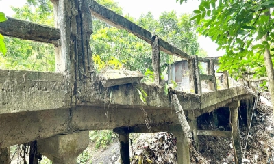 সালথার কাগদী বাজারের সেতু এখন মরণফাঁদ