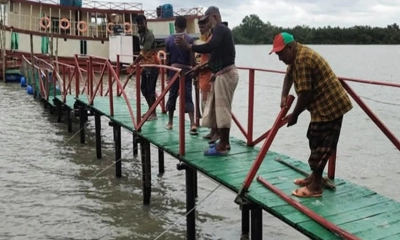 সুন্দরবনের চরে অবৈধভাবে নির্মাণাধীন রিসোর্ট উচ্ছেদ