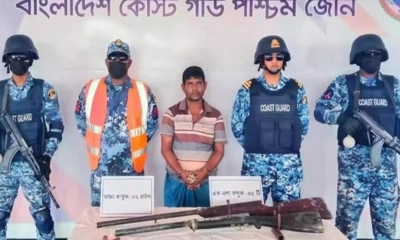 রাঙ্গা বাহিনীর প্রধান নজরুল অস্ত্র ও গুলিসহ আটক