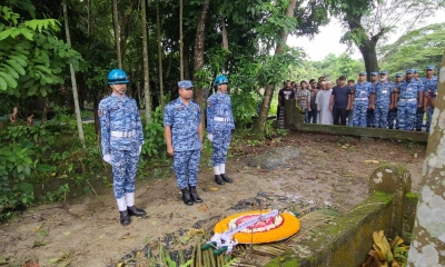 মাইলস্টোন ট্র্যাজেডি: সায়ানের কবরে বিমান বাহিনীর শ্রদ্ধা