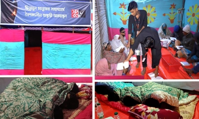 শীতে ছিন্নমূল মানুষের পাশে ‘স্বপ্ন’