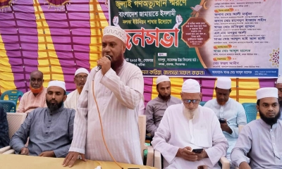 রায়গঞ্জে জুলাই গণঅভ্যুত্থান স্মরণে জামায়াতের জনসভা