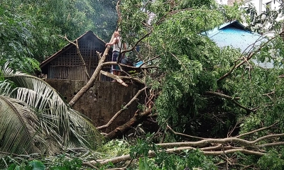 কালবৈশাখীর তাণ্ডবে লন্ডভন্ড ​সোনাগাজী