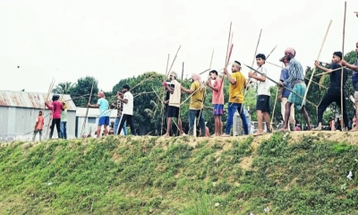 ব্রাহ্মণবাড়িয়ার সরাইলে জমির বিরোধে সংঘর্ষ। ছবি- রূপালী বাংলাদেশ