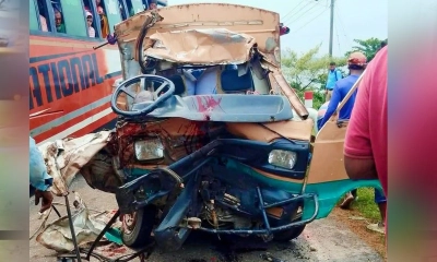 সুনামগঞ্জে বাস-লেগুনা মুখোমুখি সংঘর্ষে নিহত ২