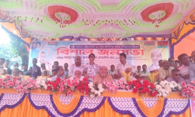 রাষ্ট্র মেরামতের ৩১দফা বাস্তবায়নের লক্ষ্যে ধর্মপাশায় বিএনপির জনসভা
