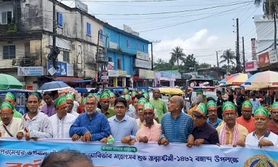 সুনামগঞ্জে শ্রীকৃষ্ণের জন্মাষ্টমী উপলক্ষে শোভাযাত্রা