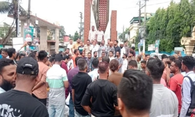 জুলাই যোদ্ধাকে তাড়িয়ে দেওয়ার অভিযোগে সিলেটে স্বেচ্ছাসেবক দলের বিক্ষোভ