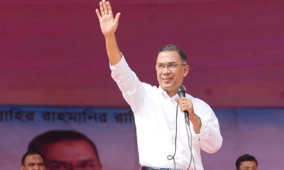 ময়মনসিংহে জনসভায় যোগ দিলেন তারেক রহমান