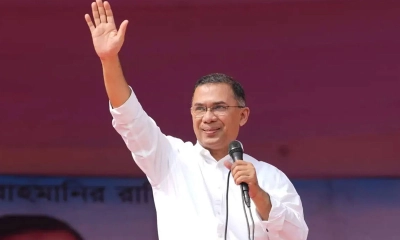 বরিশালে পৌঁছেছেন তারেক রহমান