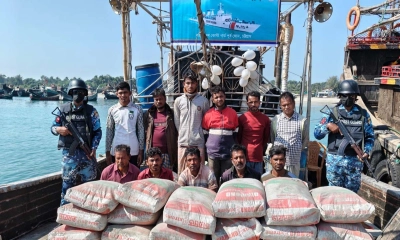 মিয়ানমারে পাচারকালে সিমেন্টসহ ১১ জন আটক