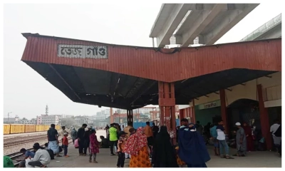 রাজধানীতে রেললাইনে আগুন, আটক ২