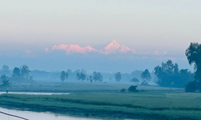তিস্তার আকাশে উঁকি কাঞ্চনজঙ্ঘার, দেখতে দর্শনার্থীদের ভিড়