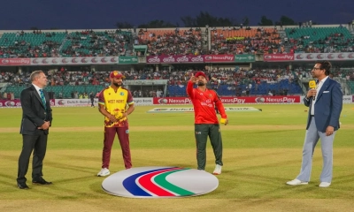 টস জিতে ব্যাটিংয়ে ওয়েস্ট ইন্ডিজ