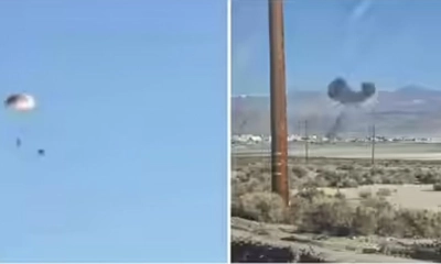 ক্যালিফোর্নিয়ায় ‍‍‘এফ-সিক্সটিন সি‍‍’ যুদ্ধবিমান বিধ্বস্ত