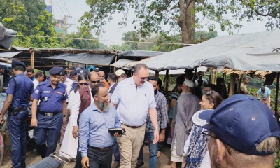 রাজশাহীর বানেশ্বর আমবাজারে মার্কিন রাষ্ট্রদূত