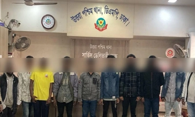 উত্তরায় বিশেষ অভিযানে গ্রেপ্তার ১১