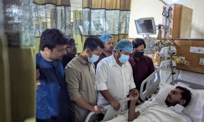 চীন সফর শেষে নুরকে দেখতে ঢামেকে এনসিপি নেতারা