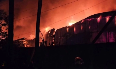 গাজীপুরে ঝুট গুদামে আগুন, পুড়ে গেল তিন গরুসহ সব মালামাল