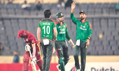 উইন্ডিজকে বিধ্বস্ত করে  সিরিজ জিতল বাংলাদেশ