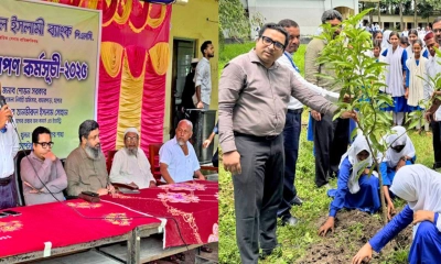 শাহ্জালাল ইসলামী ব্যাংকের উদ্যোগে বৃক্ষরোপণ কর্মসূচির আয়োজন