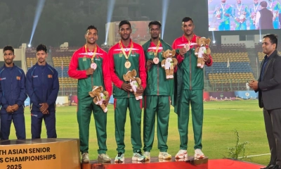 ৪০০ মিটার রিলেতে পদক জিতল বাংলাদেশ
