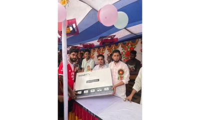 রায়পুরায় ফুটবল টুর্নামেন্টের ফাইনাল খেলা অনুষ্ঠিত