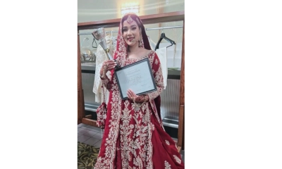 যুক্তরাষ্ট্রে সম্মাননায় ভূষিত মাহিয়া মাহি