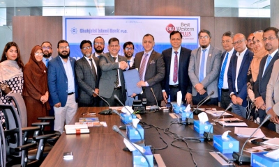 শাহ্জালাল ইসলামী ব্যাংক এবং বেস্ট ওয়েস্টার্ন প্লাস বে হিলস হোটেলের মধ্যে সমঝোতা স্মারক স্বাক্ষরিত