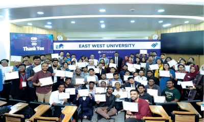 ইস্ট-ওয়েস্ট বিশ্ববিদ্যালয়ে প্রাইম ব্যাংকের সেমিনার অনুষ্ঠিত