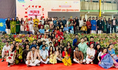 নবান্নে বাঙালিয়ানা লোকজ সংস্কৃতির রঙে রাঙাচ্ছে ড্যাফোডিল ইন্টারন্যাশনাল ইউনিভার্সিটি