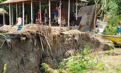 যমুনার ভাঙনে বিলীন  ২৫ বসতভিটা