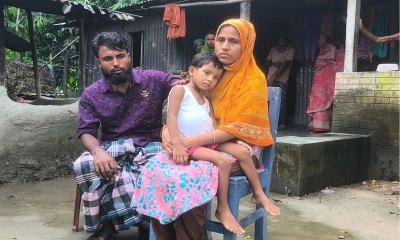 টাকার অভাবে বন্ধ ব্লাড ক্যানসারে  আক্রান্ত শিশু হুমায়রার চিকিৎসা