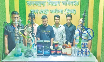 গুলশান-বনানীতে সিসা বারে  অভিযান, মাদকদ্রব্য উদ্ধার