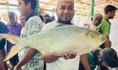 এক ইলিশ বিক্রি ১৪  হাজার টাকায়