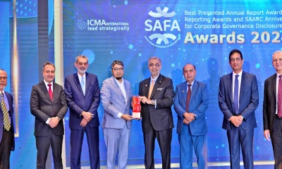 সাফা থেকে ব্রোঞ্জ পুরস্কার অর্জন করল শাহ্জালাল ইসলামী ব্যাংক পিএলসি