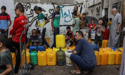 গাজায় পানিও এখন মারণাস্ত্র