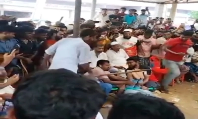 মাদক ব্যবসার অভিযোগে সালিশে এক ব্যক্তিকে হাত-পা বেঁধে নির্যাতন, ভিডিও ভাইরাল