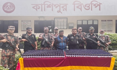 বিজিবির অভিযানে ৭ কেজি রৌপ্য ও মাদকসহ আটক ৪