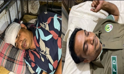 বালুদস্যুদের হামলায় শেরপুরে এক বন কর্মকর্তা ও এক বনরক্ষী আহত হয়েছেন। ছবি : রূপালী বাংলাদেশ