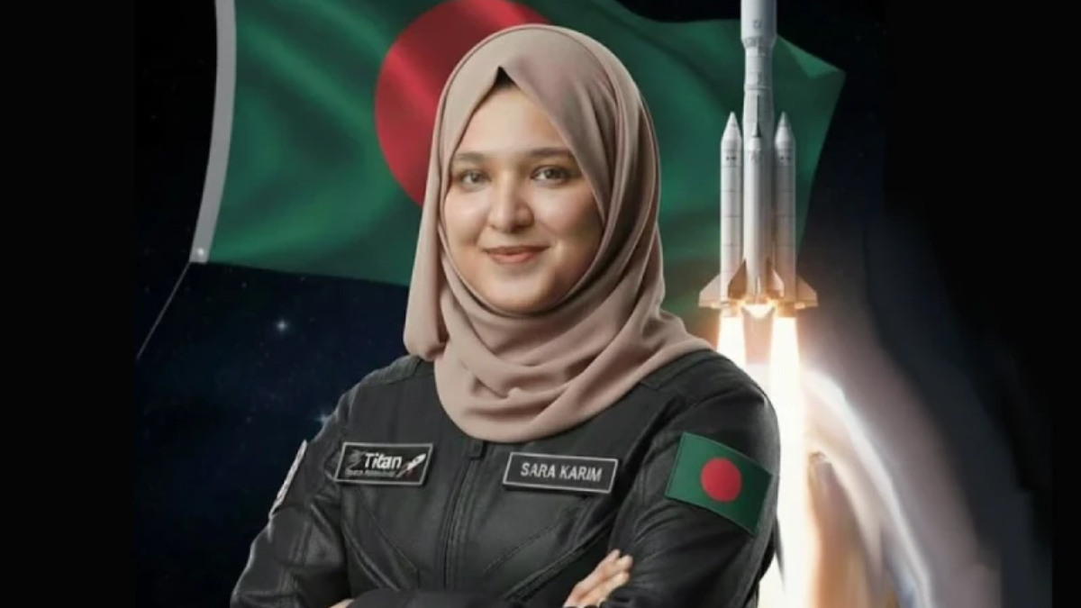মহাকাশচারী প্রার্থী হিসেবে নির্বাচিত বাংলাদেশের সারাহ করিম। ছবি- সংগৃহীত